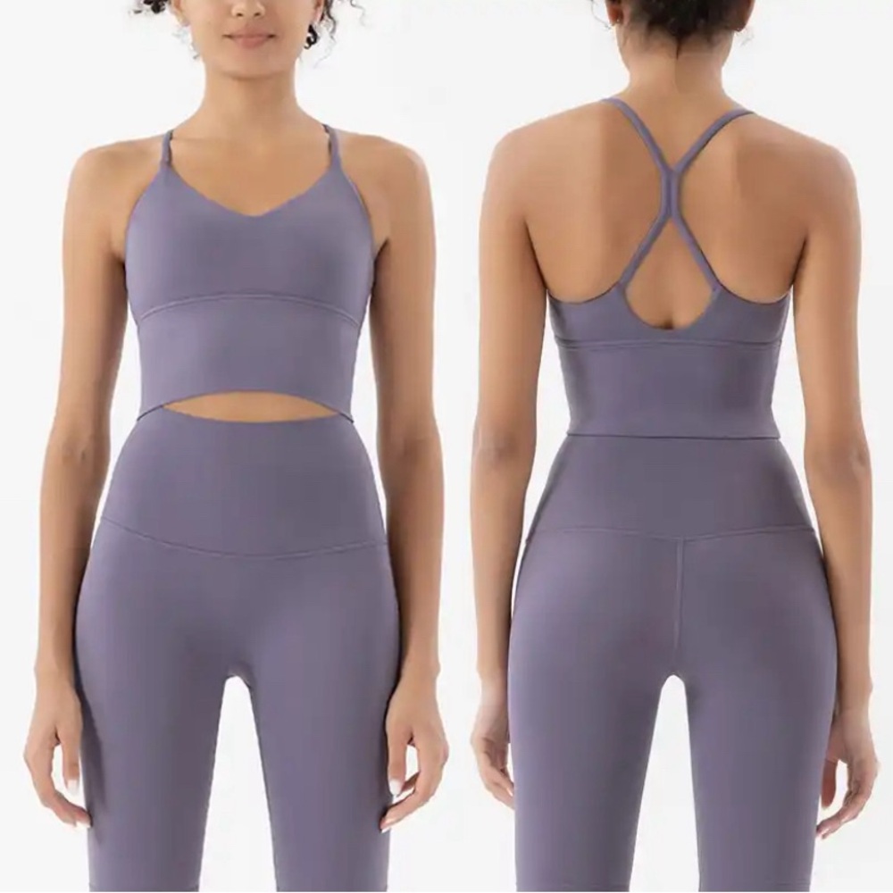 🌿 Purple Yoga Set